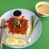 ข้าวหมูแดง ที่ ร้านอาหาร นำนำ ลูกชิ้นปลา บะหมี่ปลา