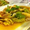 มะเขือยำอร่อยที่สุด ที่ ร้านอาหาร ห้องอาหารจันทร์เพ็ญ พระรามสาม