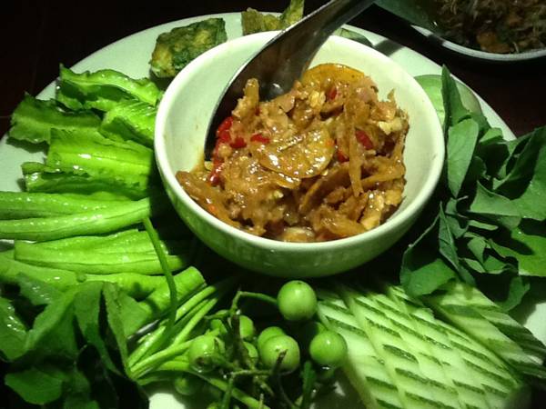 น้ำพริกกุ้งเสียบ ที่ ร้านอาหาร ร้านอาหารบางแปซีฟู๊ด
