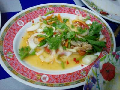 ยำทะเล ที่ ร้านอาหาร เจอาร์ อาหารไทย-จีน