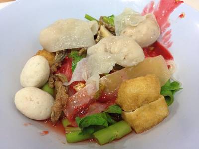 เล็กแห้งเย็นตาโฟ ที่ ร้านอาหาร ล้งเล้ง 