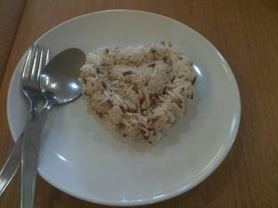 ข้าวกล้องแบบ Loving Hut ที่ ร้านอาหาร Loving Hut เลิฟวิ่งฮัท รามอินทรา 51