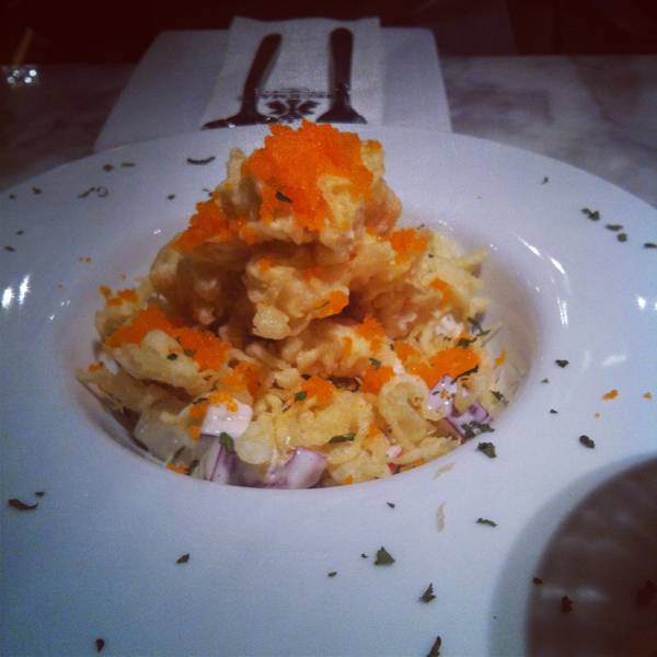 กุ้งภูเขาไฟ ที่ ร้านอาหาร Checkmate Bar & Bistro