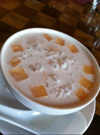 สาคูแคนตาลูป ที่ ร้านอาหาร Cotton