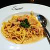 สปาเก็ตตี้เบคอนแาะเห็ดครีมซอส อร่อยอ๊ะ!!! ที่ ร้านอาหาร Santafe Steak Fashion Island