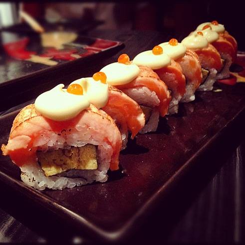 ♡ salmon roll ♡ ที่ ร้านอาหาร Sushi Masa ราชเทวี