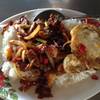 พริกเผาหมูกรอบ ที่ ร้านอาหาร แพวัดแหลม