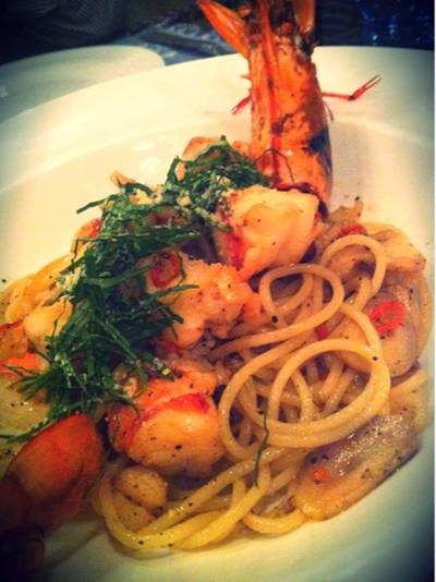 8/10 Spaghetti with Tiger prawn ที่ ร้านอาหาร Mazzaro Boutique & Restaurant