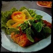 หมกลาบปลาตอง อร่อยและแปลกดีครับ ที่ ร้านอาหาร สวนอาหารคุณนิด อุดรธานี
