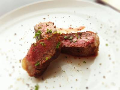 Rosemary and Garlic Stuffed Australian Lamb ที่ ร้านอาหาร N'Grill Brazilian Bistro