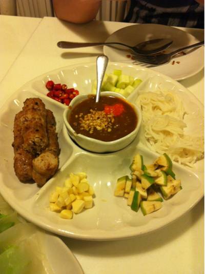 แหนมเนือง ที่ ร้านอาหาร Dalad Vietnamese Restaurant