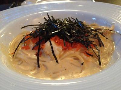 สปาเก็ตตี้ไข่กุ้ง ที่ ร้านอาหาร Nangkwak Wine Bar & Italian Bistro
