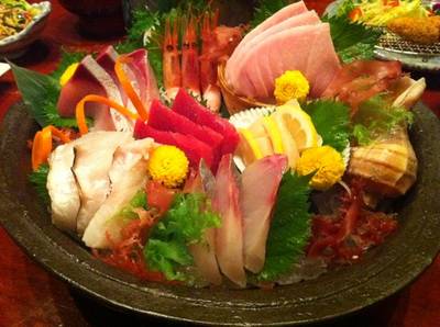 Yuki Sashimi สุดยอดซาชิมิ 7 อย่างของร้าน  ที่ ร้านอาหาร Hanako