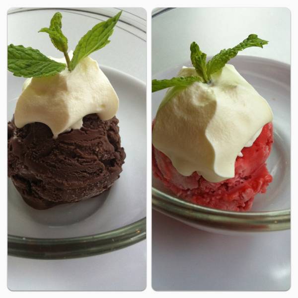 ดาร์กช็อค&บานาน่าสตอเบอร์รี่ ที่ ร้านอาหาร Ciao Cafe & Wine Boutique