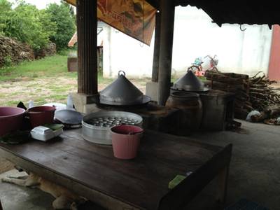 ขนมถ้วยโบราณเตาถ่าน"ร้านเจ้แป๊ะ" ที่ ร้านอาหาร ขนมถ้วยโบราณเตาถ่าน