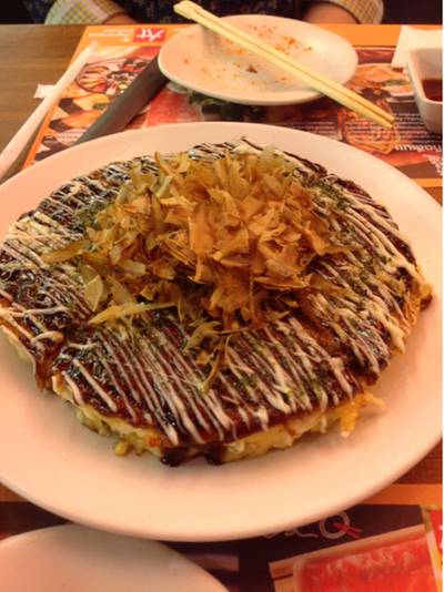 โอโคโนมิยากิ ที่ ร้านอาหาร ai japanese Promenade