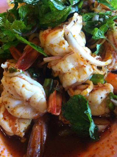 พล่ากุ้ง รสจัด กุ้งสดหวาน ที่ ร้านอาหาร ร้านต๋อง พล่ากุ้ง รสจัด กุ้งสดหวาน ที่ ร้านอาหาร ร้านต๋อง