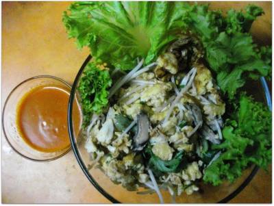 กระเพาะปลาผัดแห้ง ที่ ร้านอาหาร กวางเจา สุกียากี้