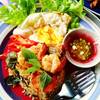 ข้าวผัดกุ้ง ที่ ร้านอาหาร Fly Me To The Moon (Chiangmai )