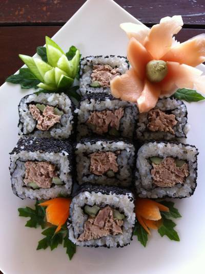 tuna sushi ที่ ร้านอาหาร Market Fresh Restaurant tuna sushi ที่ ร้านอาหาร Market Fresh Restaurant