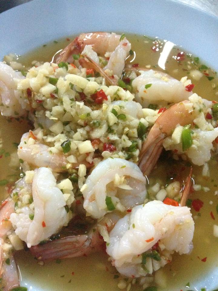 เมนูเด็ด กุ้งดองเทวดา อร่อยมากกกกกก ที่ ร้านอาหาร ร้านขาหมูบางรัก