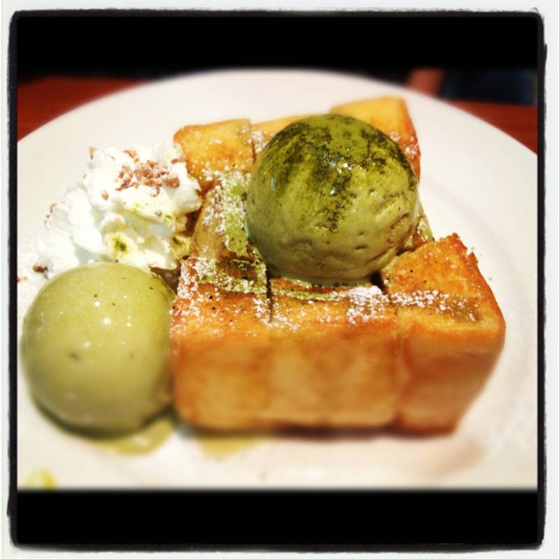 matcha toast ที่ ร้านอาหาร After You Dessert Cafe La Villa