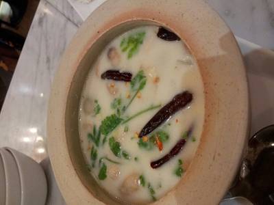 ต้มข่าไก่ ที่ ร้านอาหาร Have A ซี๊ดดด By Steak Lao