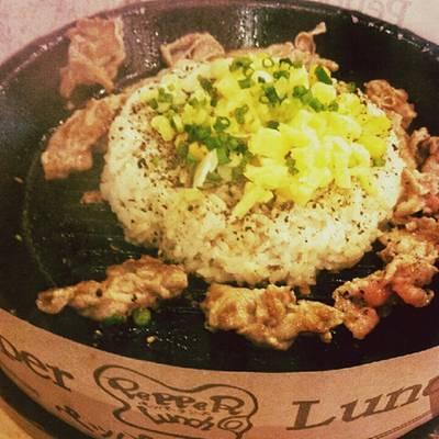 Pork Pepper Rice + Cheese เลี่ยนคร้าบบ !! ที่ ร้านอาหาร Pepper Lunch Terminal 21