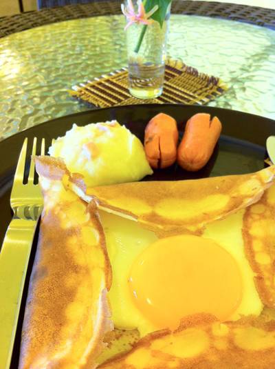 Sunshine crepe ที่ ร้านอาหาร A Chance Of Sunshine