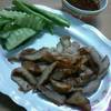 คอหมูย่าง(อร่อยมากๆครับ..ติดมันนิดๆนุ่มๆ) ที่ ร้านอาหาร เป็นกันเอง อาหารตามสั่ง