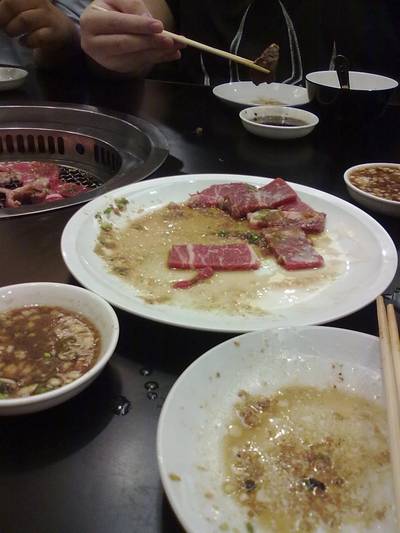 ไดจัง ที่ ร้านอาหาร Daichan Giants ยากินิกึ ไดจัง