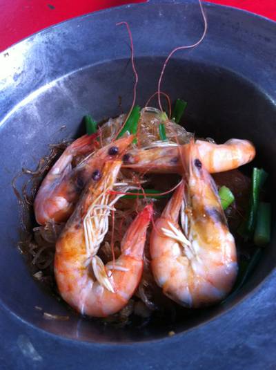 ร้านอาหาร อาเหมย กุ้งอบวุ้นเส้น