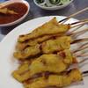 หมูสะเต๊ะ ที่ ร้านอาหาร ก๋วยเตี๋ยวเรือป้าทองคำ