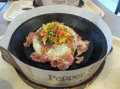 ข้าวหน้าหมูเปปเปอร์ จานนี้ชอบมาก ที่ ร้านอาหาร Pepper Lunch Central พระราม 3