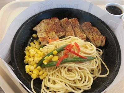  สปาเก็ตตี้ไก่เหนียวนุ่มไก่อร่อยๆ ที่ ร้านอาหาร Pepper Lunch Central พระราม 3