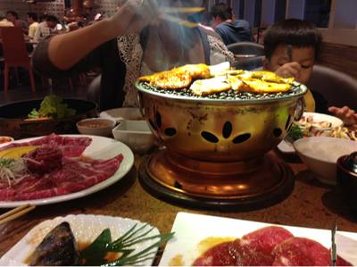 ร้านอาหาร Sukishi Charcoal Grill Central Rama 9