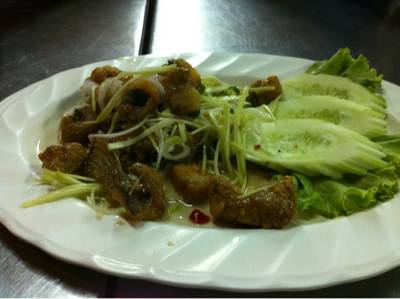 กุยช่ายขาว เต้าหู้หมูสับ ที่ ร้านอาหาร ข้าวต้มโฟนลิงค์ กุยช่ายขาว เต้าหู้หมูสับ ที่ ร้านอาหาร ข้าวต้มโฟนลิงค์