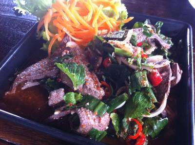 ตับหวาน ที่ ร้านอาหาร ส้มตำหลวงพระบาง