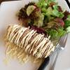 หมูห่อแฮมชีส พร้อมสลัด ที่ ร้านอาหาร Just Me