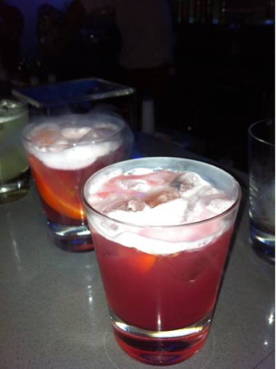 smoked cosmo ที่ ร้านอาหาร w xyz bar Aloft Bangkok