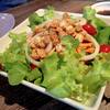 house salad with japanese dressing ที่ ร้านอาหาร บ้านพระอาทิตย์