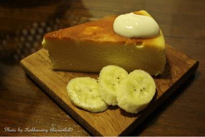 Cheesecake ที่ ร้านอาหาร The Baguette Cheesecake ที่ ร้านอาหาร The Baguette
