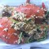 ปูทะเลผัดผงกะหรี่ ที่ ร้านอาหาร จงรักโภชนา