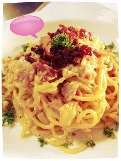 New comer: Spaghetti carbonara ที่ ร้านอาหาร N'Grill Brazilian Bistro