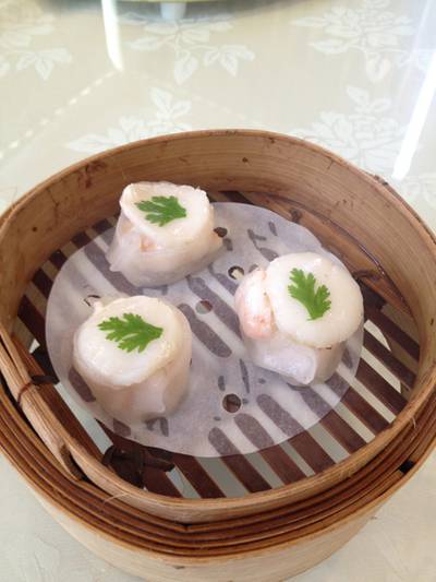 หอยเชลล์ติ่มซำ จานนี้อร่อยค่ะ ที่ ร้านอาหาร อาเก่ง อบาโลน (Ah-Keng Abalone)