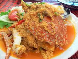 ปูผัดผงกระหรี่ ที่ ร้านอาหาร Sea Breeze Seafood
