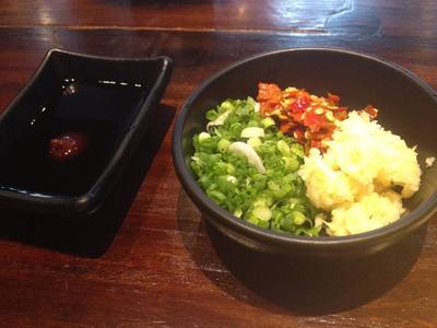 ชุดพริกกับกระเทียม ที่ ร้านอาหาร Nobu Shabu & Grill CDC
