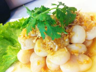 เอ๊นหอยจอบ ที่ ร้านอาหาร บ้านทะเลซีฟู้ด