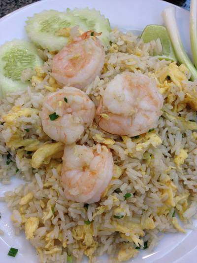 ข้าวผัดกุ้ง ที่ ร้านอาหาร จินหม่าเฉิน ข้าวผัดกุ้ง ที่ ร้านอาหาร จินหม่าเฉิน