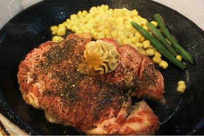 Tokusen rib eye steak ที่ ร้านอาหาร Pepper Lunch Fortune Town